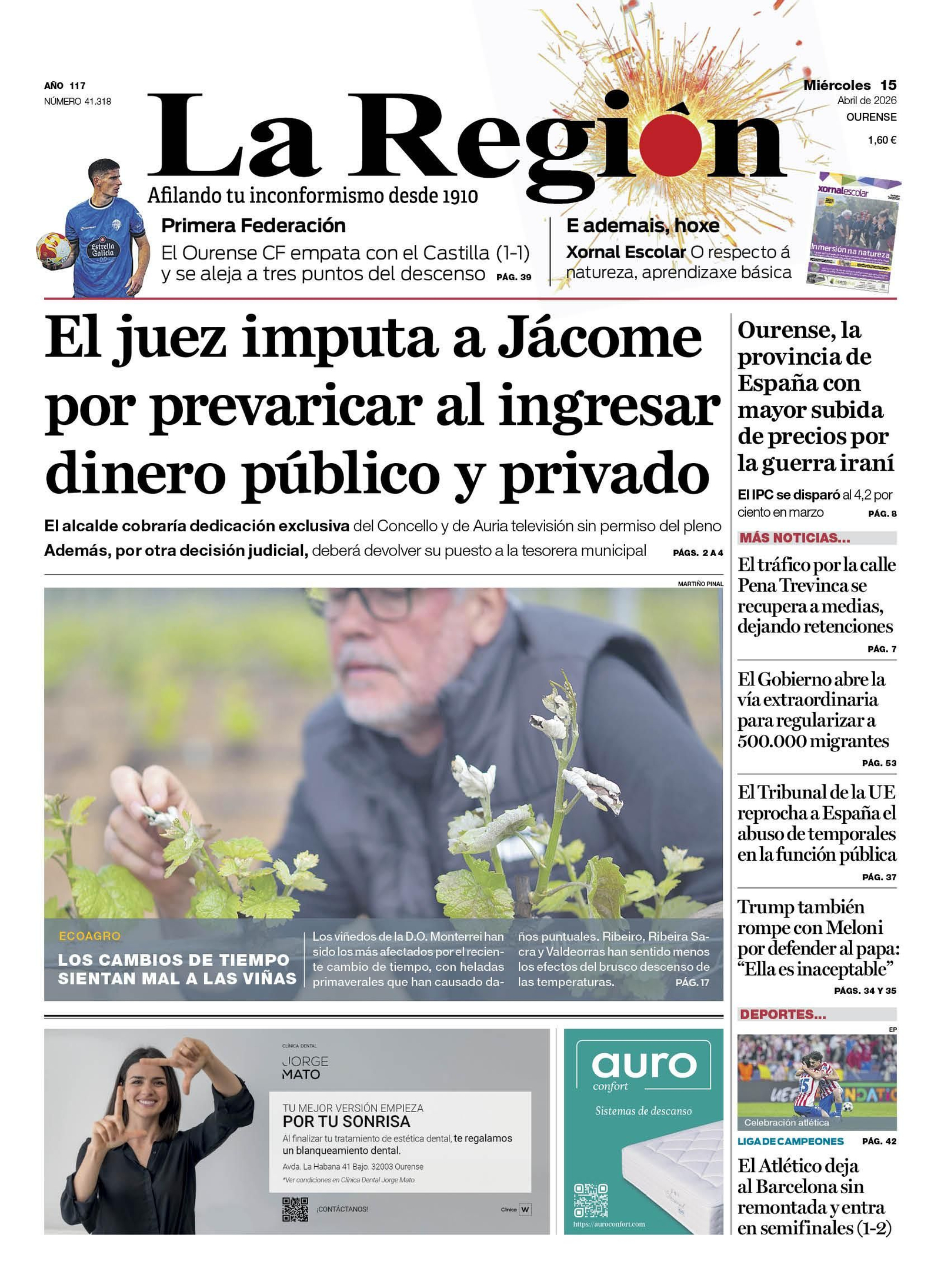 La portada de hoy