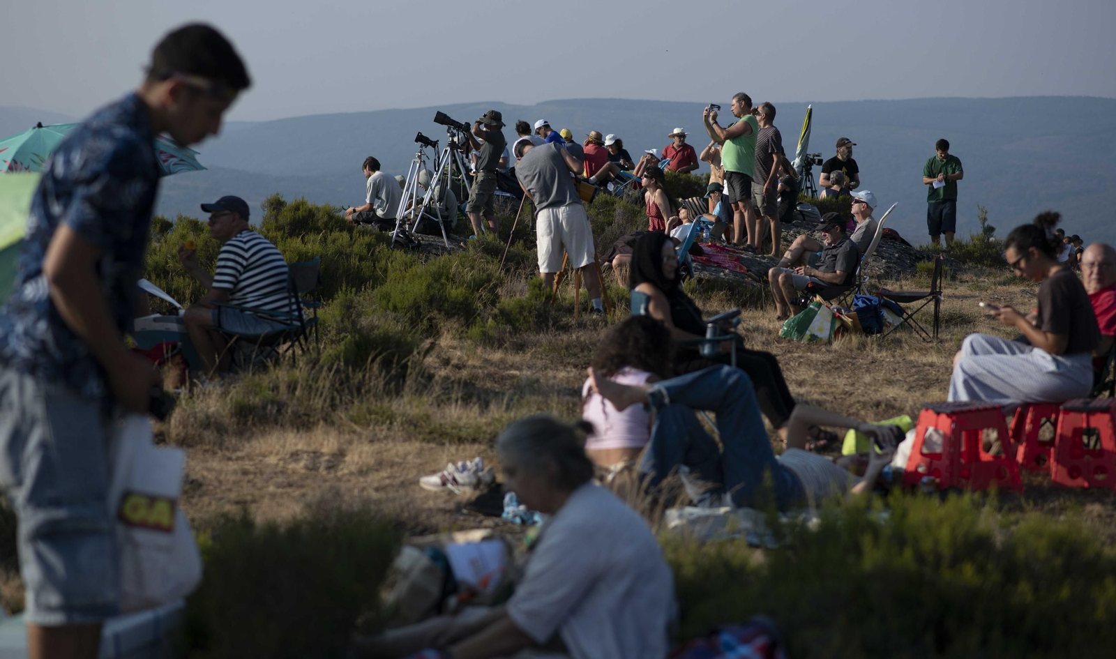 Galería | El observatorio de Trevinca, en A Veiga, vive una jornada histórica de eclipse