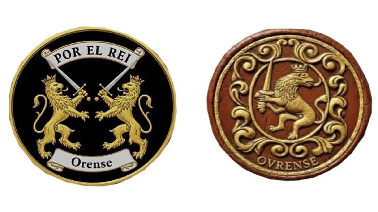 Parte de los escudos de Ourense.