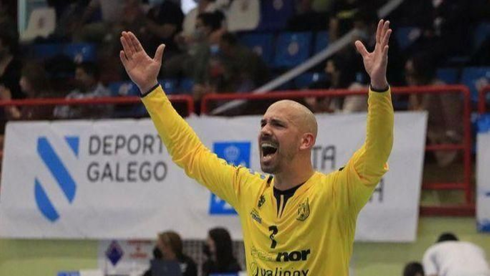 Jorge García Lloria pasó por el Novás (en la imagen) antes de recalar en el Burgos.