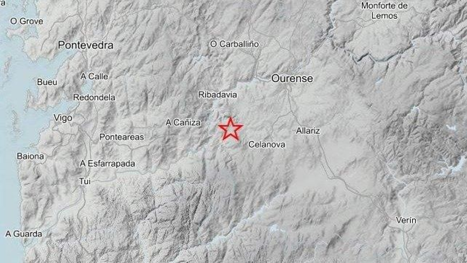 Un nuevo terremoto sacude Ourense.