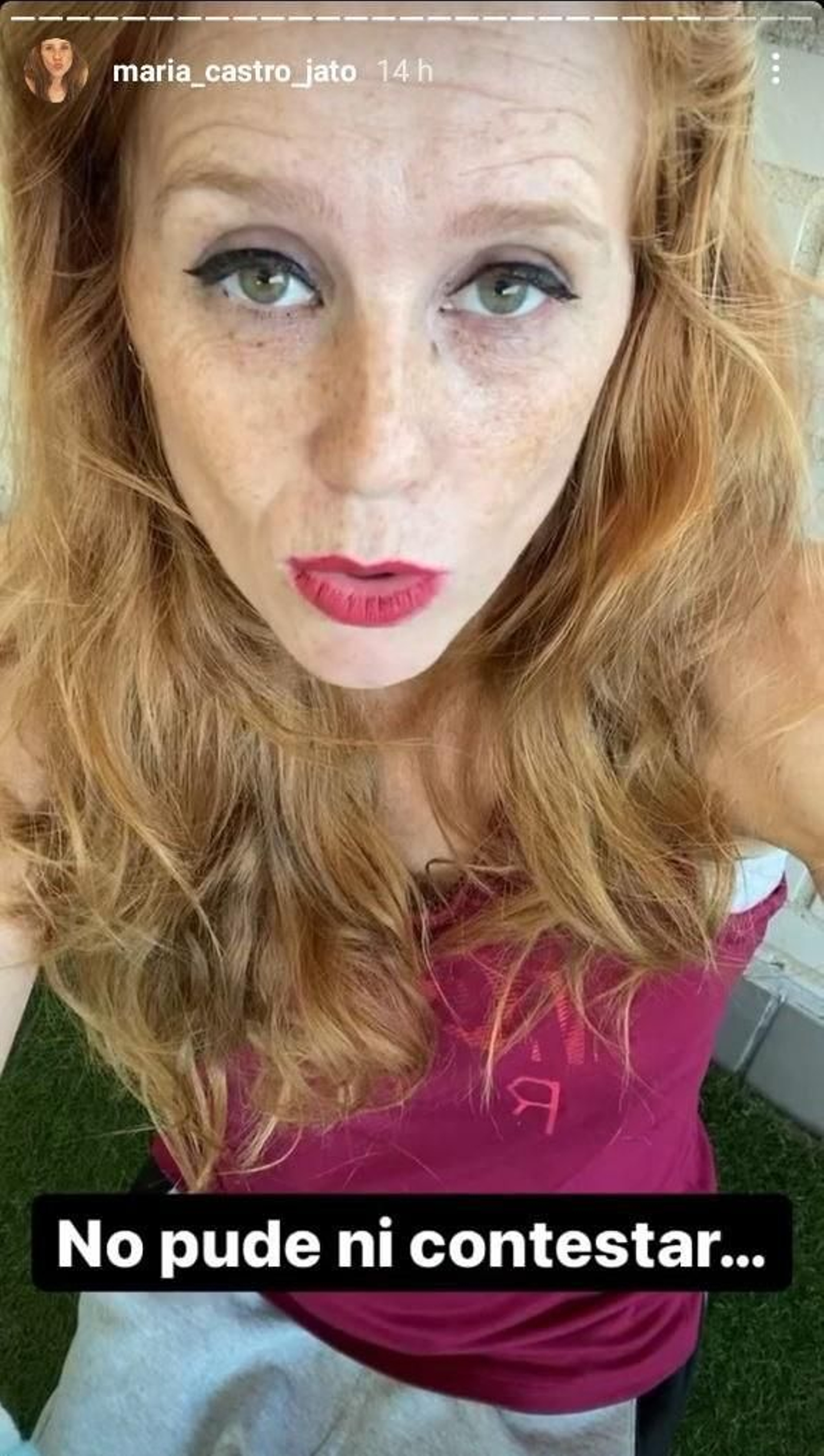 María Castro estalla en redes sociales.