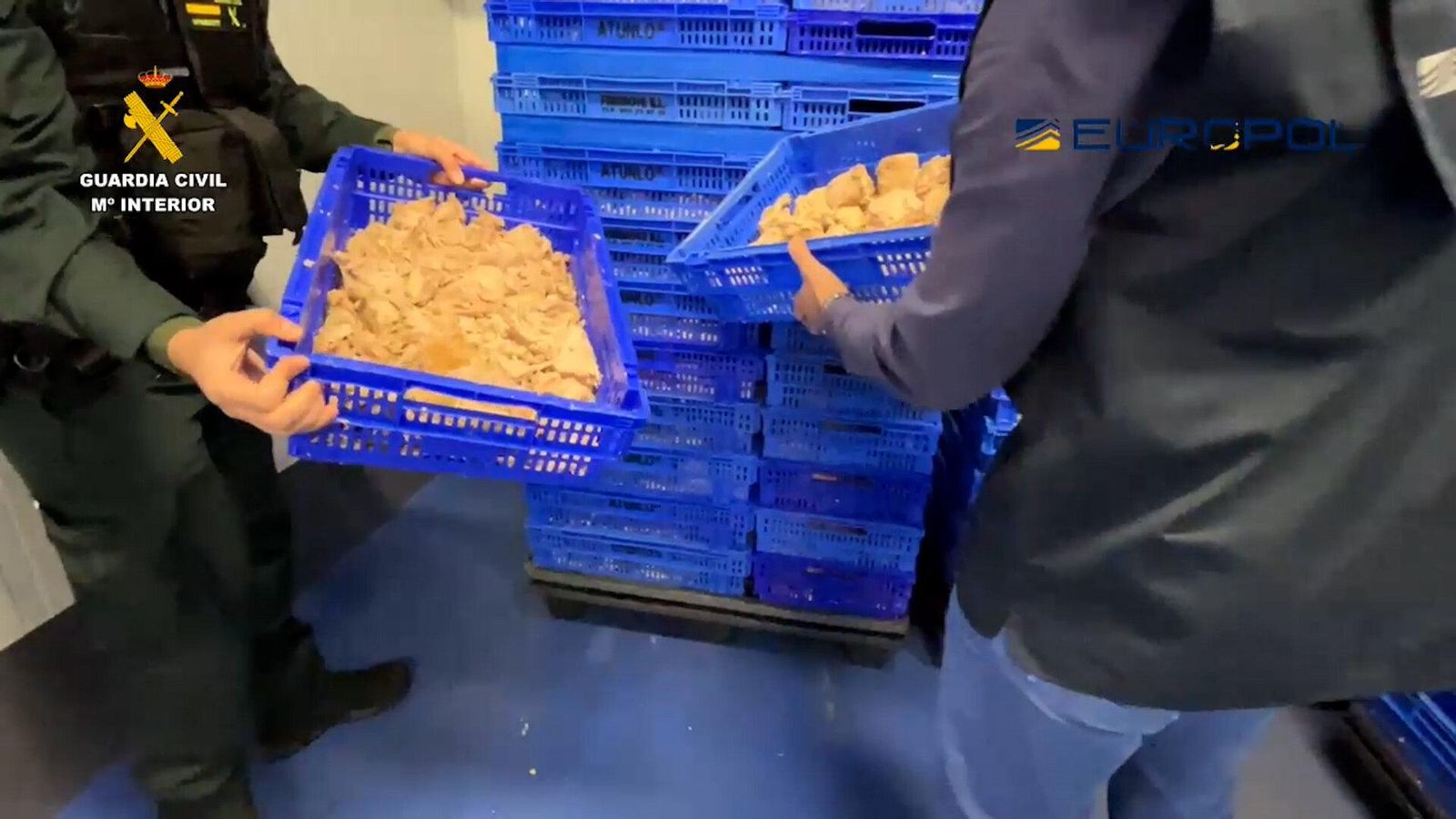 Alimentos incautados por la Guardia Civil