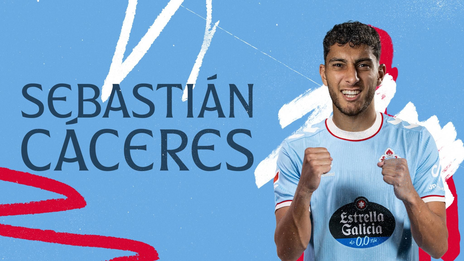 El anunció del fichaje de Sebastián Cáceres por el Celta.