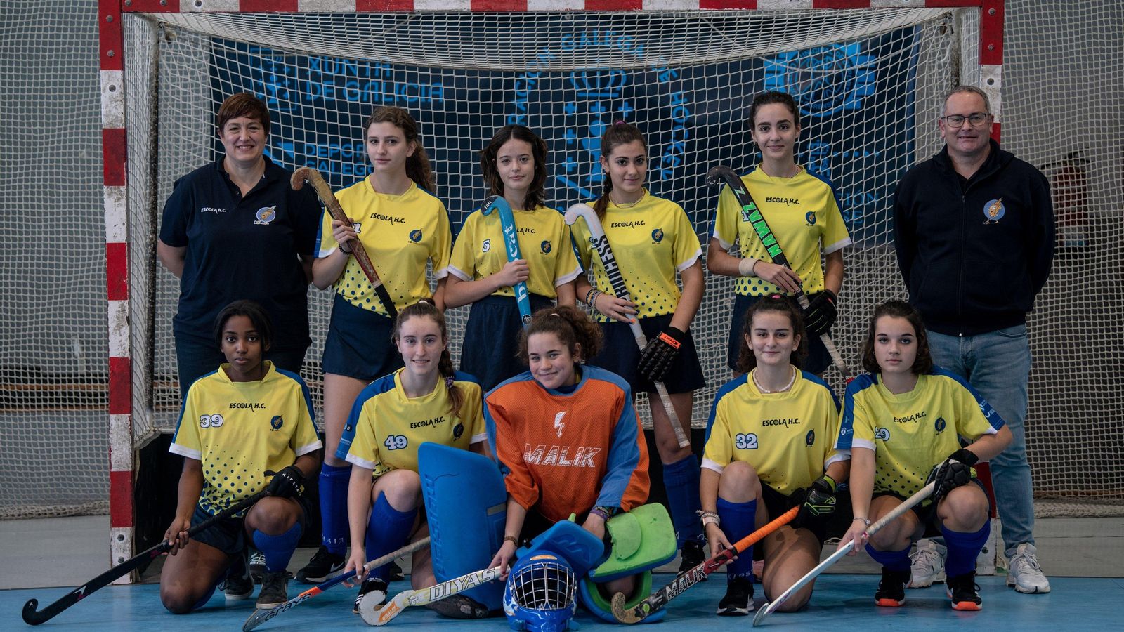 El Escola Coruña, subcampeón gallego, no tuvo opciones en el sector nacional jugado en Ourense.