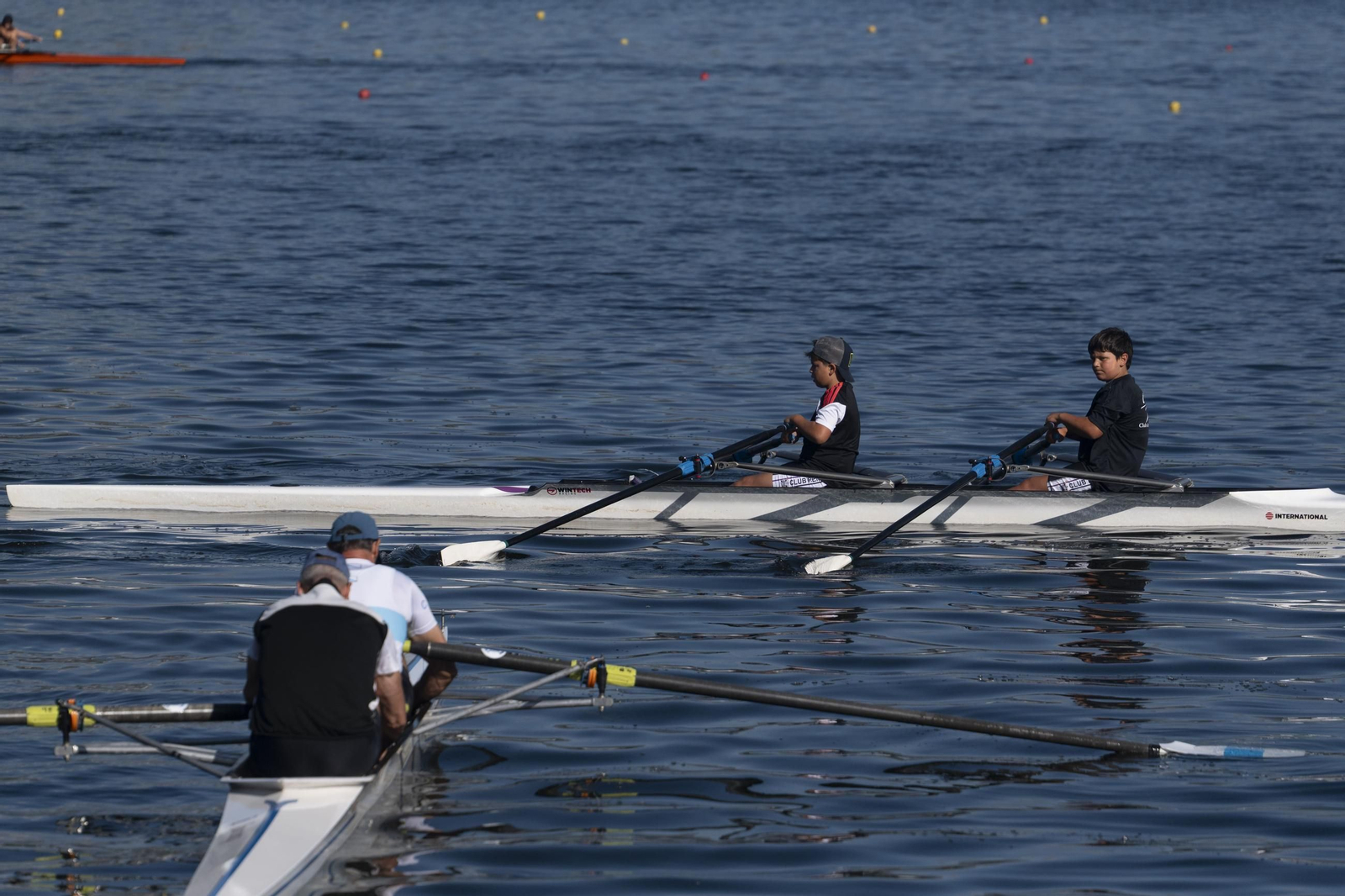 Paladas de calidad en el Campeonato Gallego de Remo de Castrelo de Miño