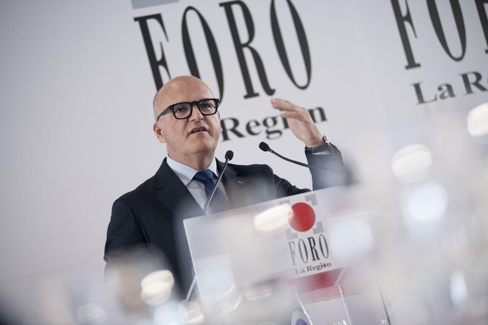 Santa Cruz de Arrabaldo ( Ourense). 15/11/2022. Foro almuerzo con Manuel Baltar y Alfonso Rueda. En la foto Manuel Baltar.
Foto: Xesús Fariñas