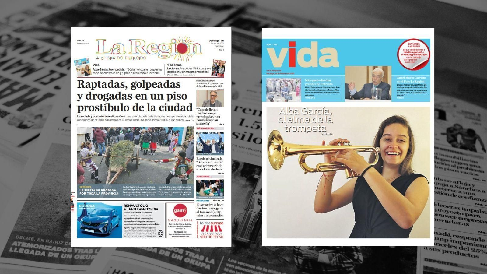 La portada de La Región este domingo 16 de febrero