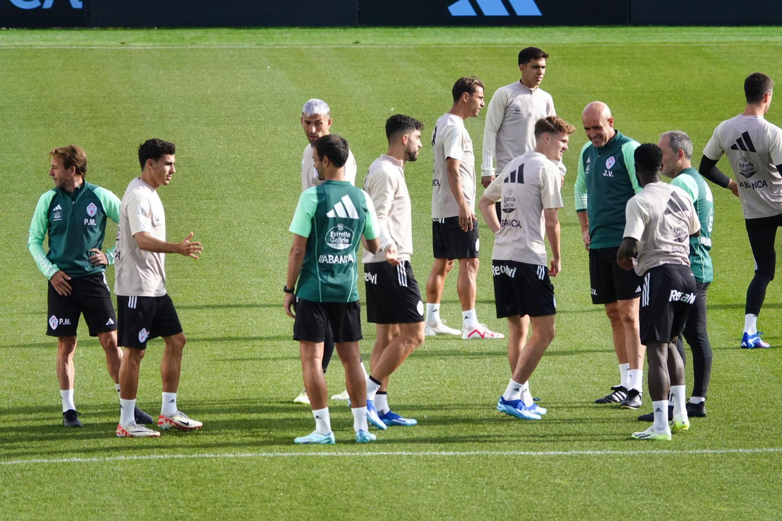 Entrenamiento del Celta en Mos.