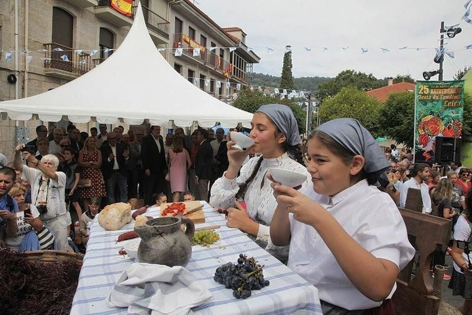 Mariano Rajoy pregonero en la Fiesta de la Vendimia en Leiro