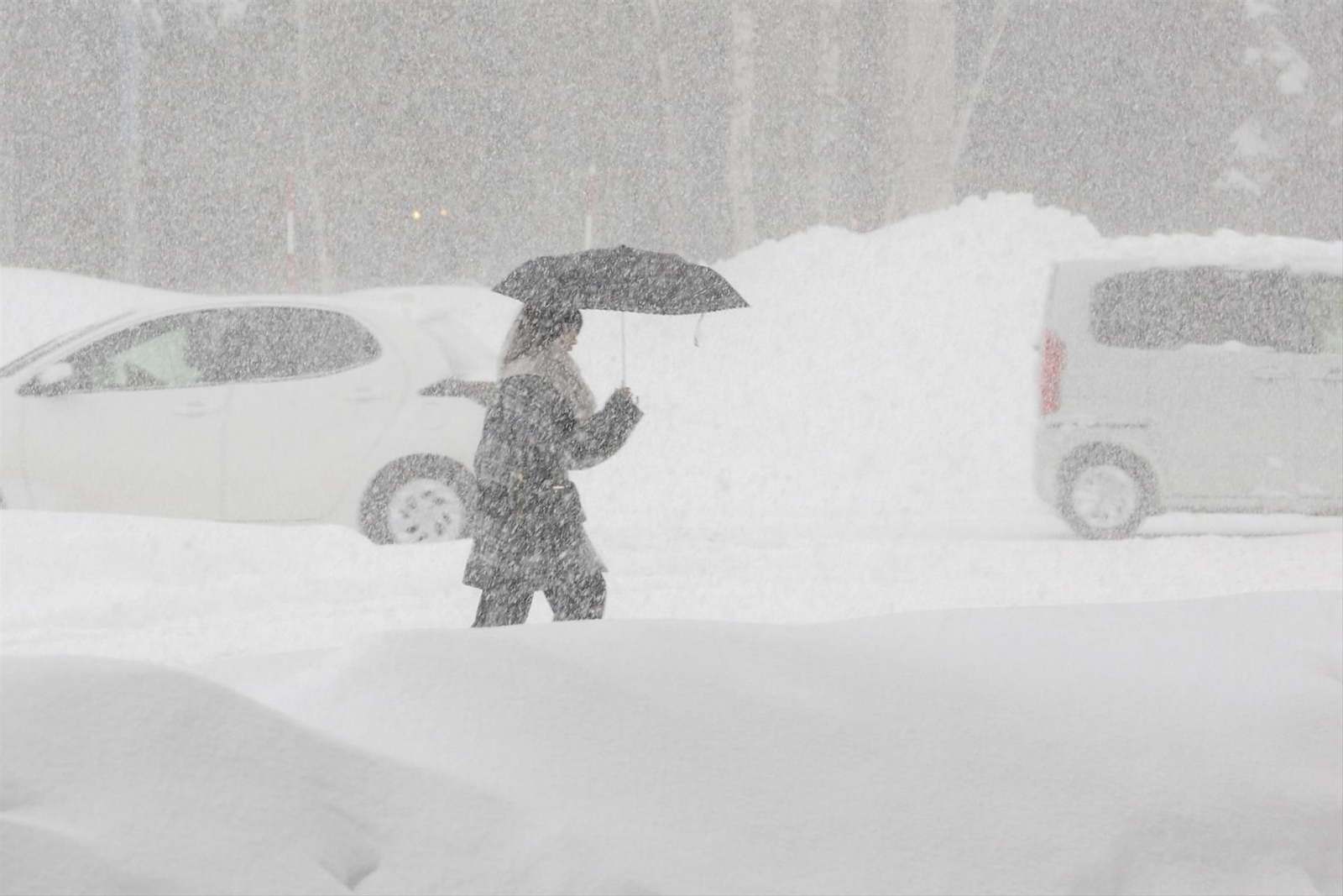 Tormenta de nieve en Japón