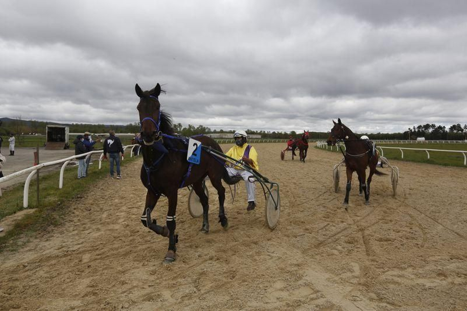 El hipódromo de Antela acogió la Copa Deputación de Hípica en modalidad de velocidad y trote en el hipódromo de Antela (Fotos: Xesús Fariñas)
