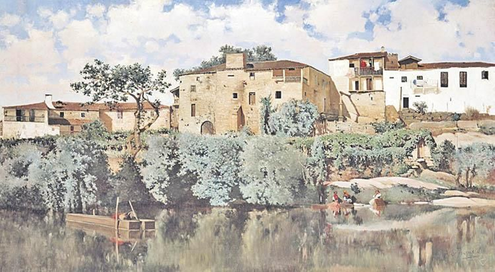 Cuadro de 1884 de Aureliano de Beruete,Cercanías de Ribadavia. Colección privada.