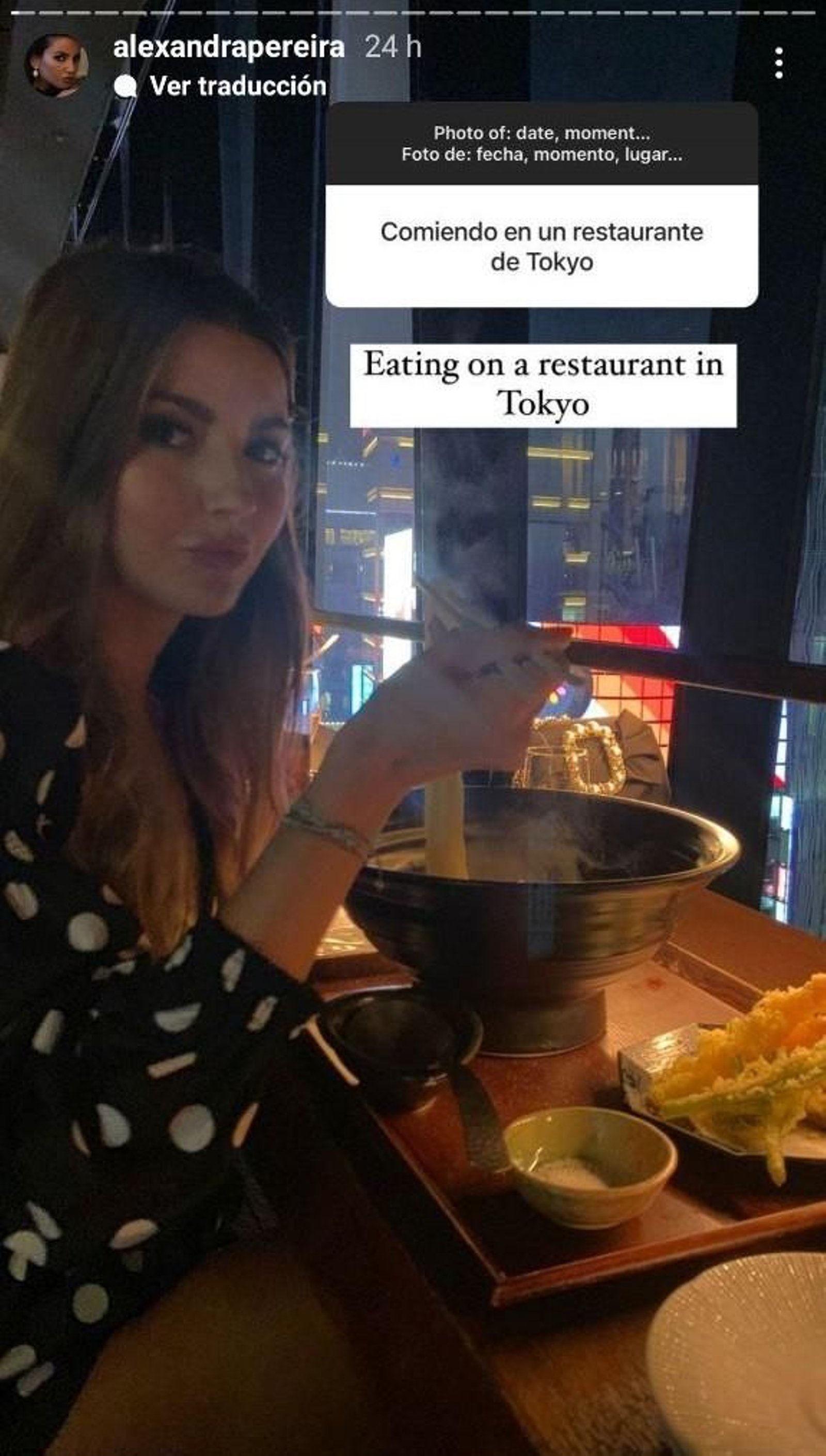 Alexandra Pereira confiesa cuál es su sitio favorito del mundo, y no es Vigo.