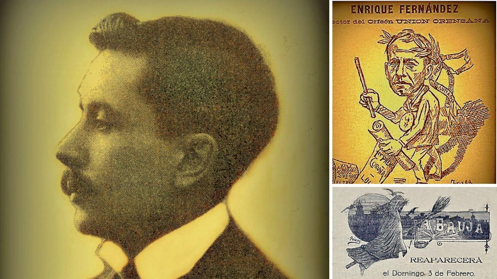 Juan Fernández Pérez, Enrique Fernández y 1907, reaparece la bruja, portada de Taxes.