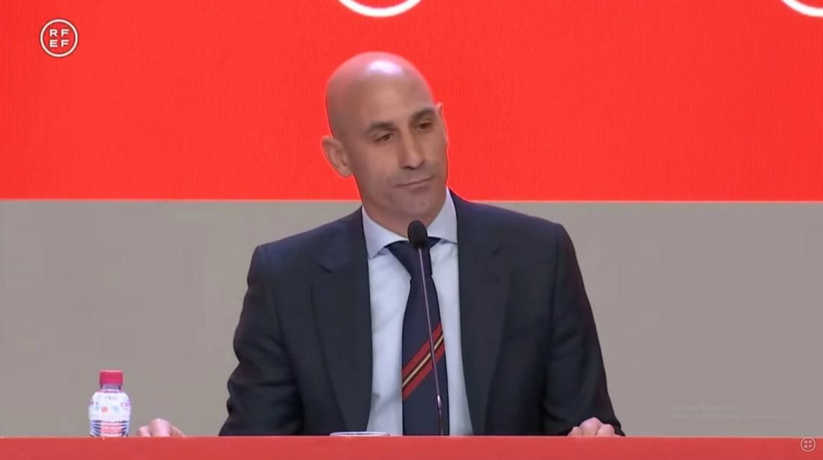 Luis Rubiales, en rueda de prensa.