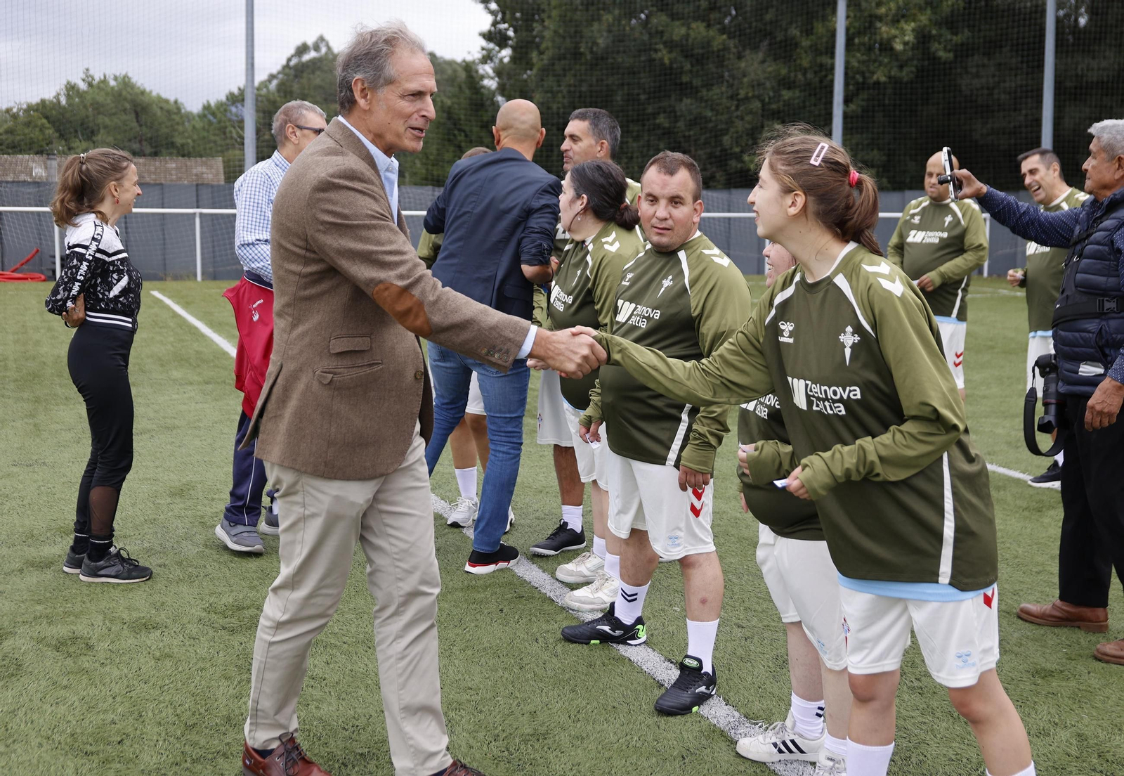 El director de la Fundación, Germán Arteta, en un acto del Celta Integra.