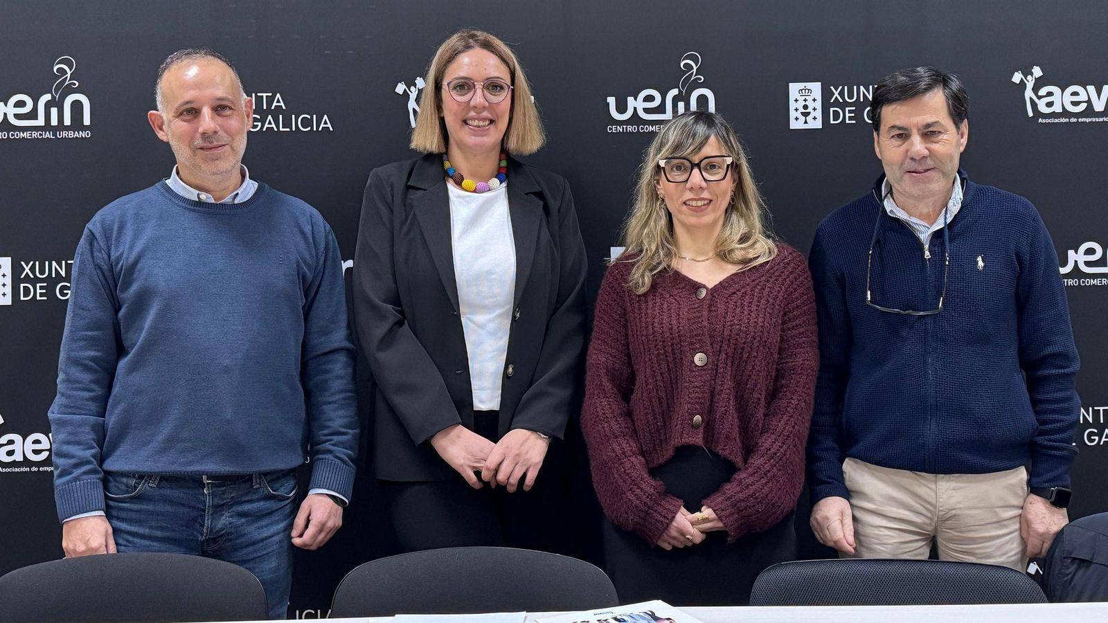 José Ángel Rodicio, Lucía Aparicio, Esther Gómez y Santos Álvarez.