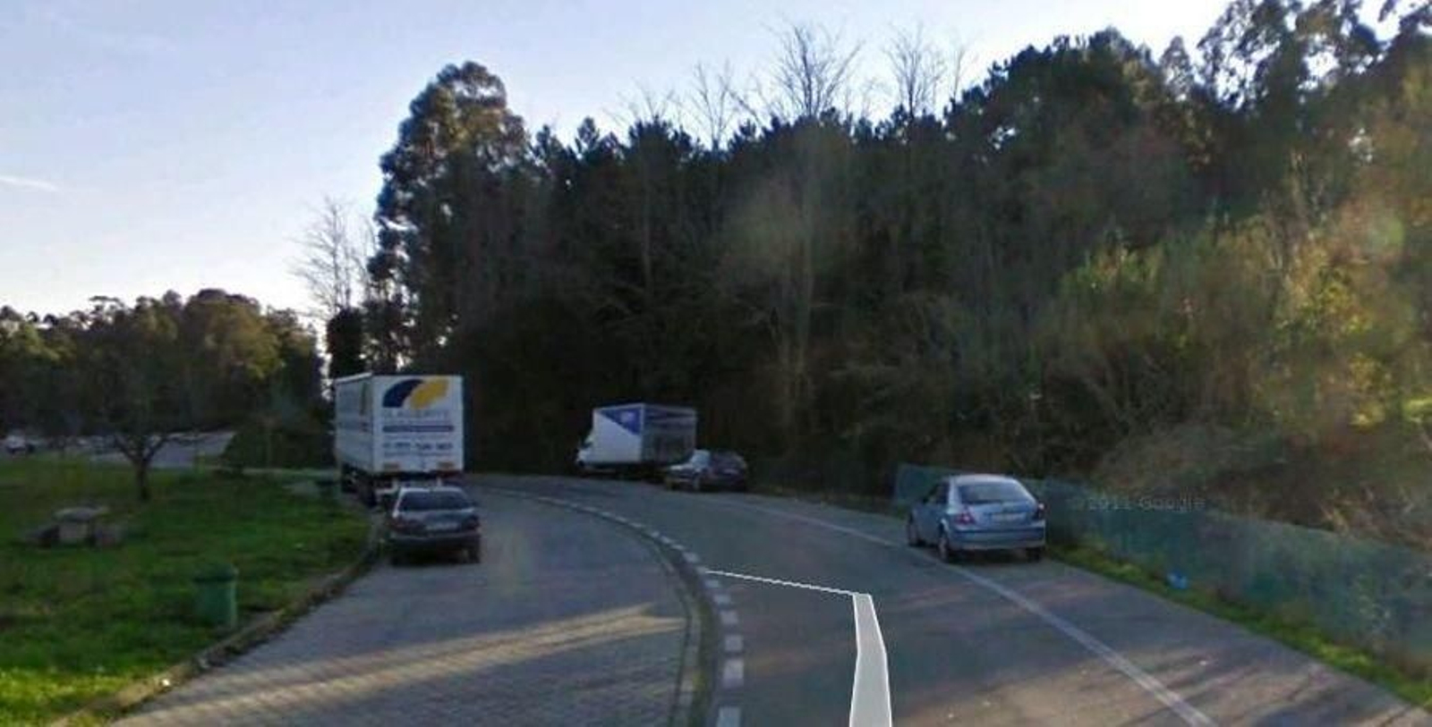 El área de descanso de la AP-9, uno de los sitios más elegidos.