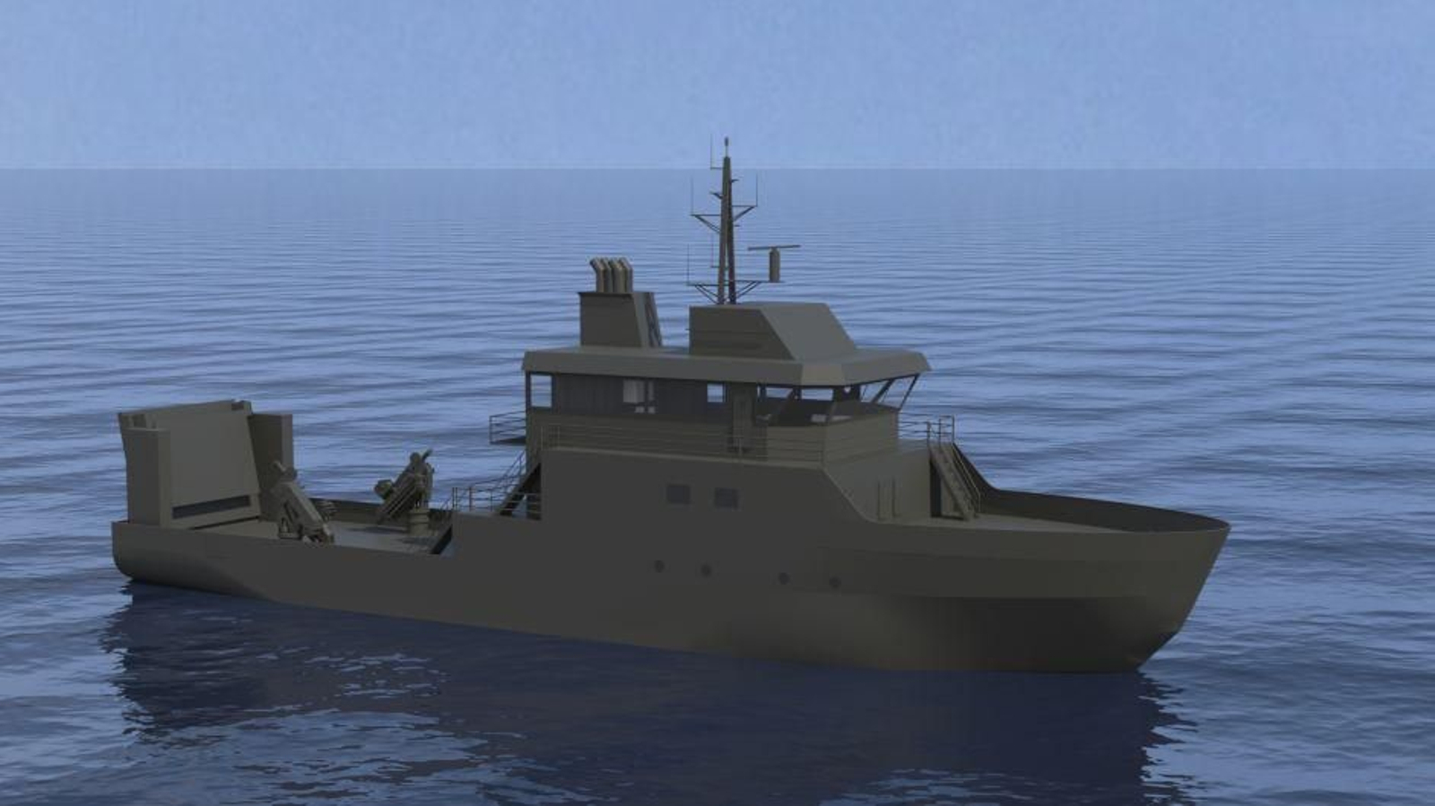 Infografía de uno de los buques para la Armada de Suecia.