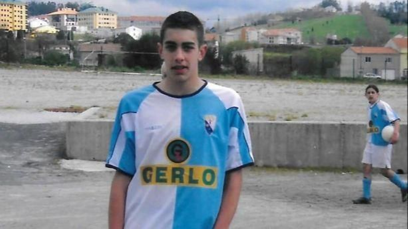Borja Iglesias en su juventud.