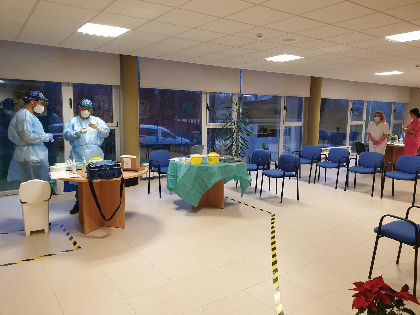 Jornada de vacunación en la residencia Luces do SIl.