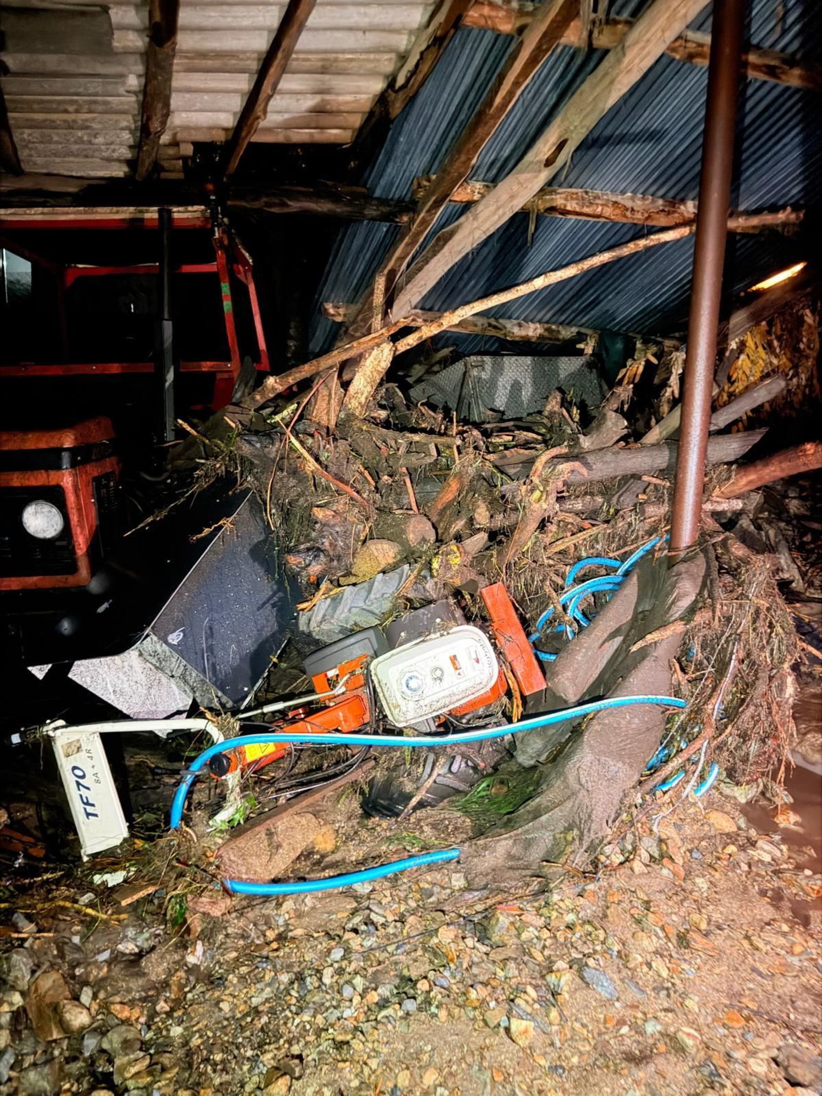 Galería | A Bouza, en Viana, zona cero de la destrucción en la provincia de Ourense por las lluvias torrenciales