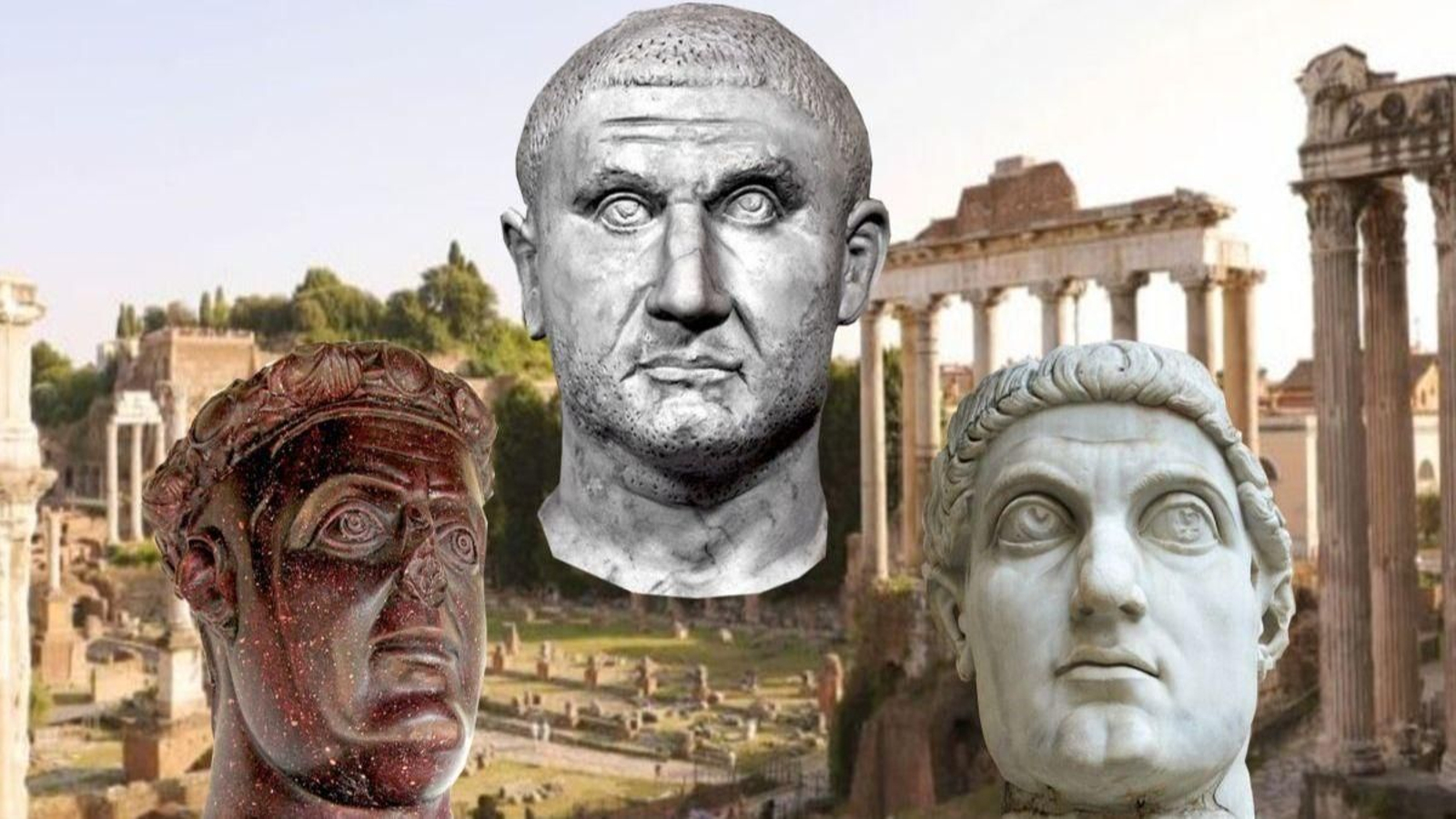 Os emperadores Galerio, Licinio e Constantiño I.