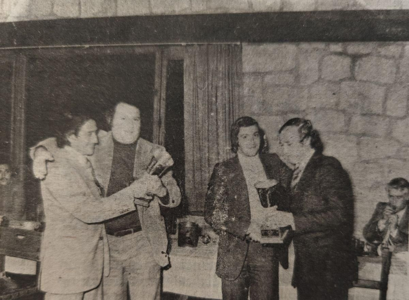 De izquierda a derecha, Luis Ruiz, Arturo Prieto, Manolecho Cabaleiro y Sergio Murias, artífices del Torneo de la Amistad.