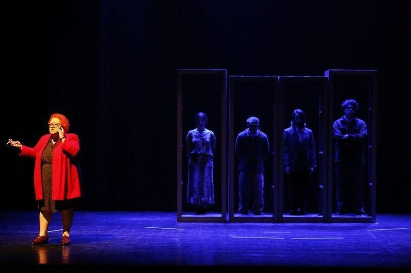 Obra teatral en la MITEU. (XESÚS FARIÑAS-ARCHIVO)