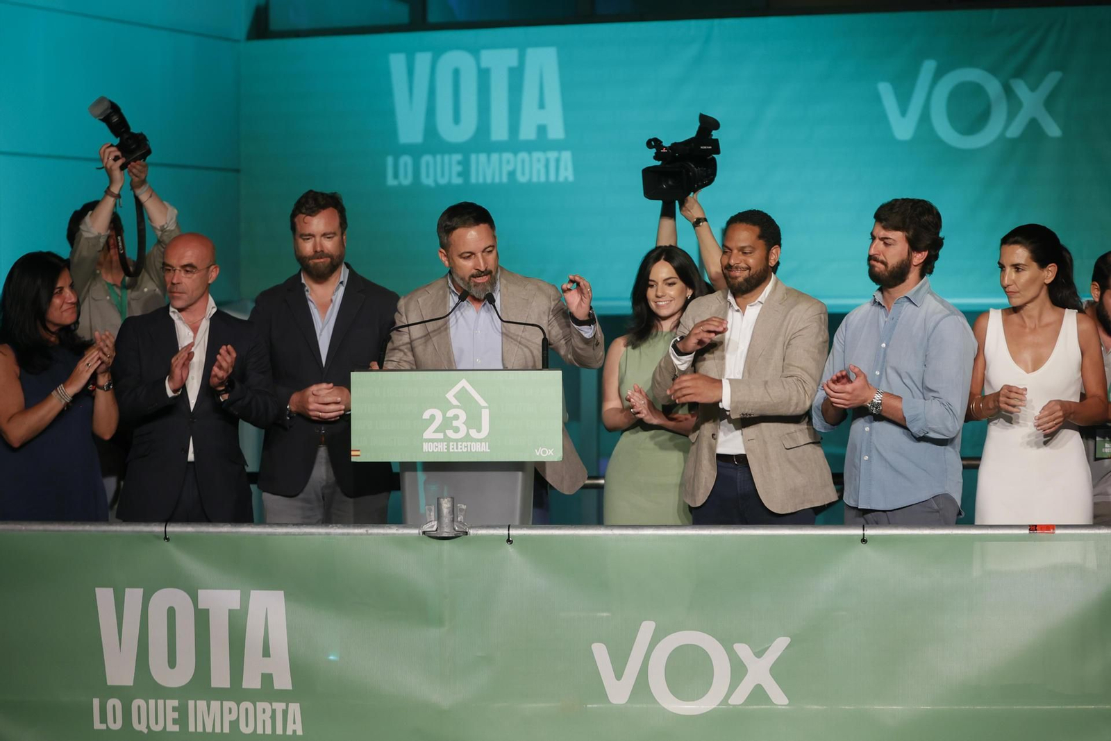 Santiago Abascal valora los resultados de Vox en las elecciones generales.
