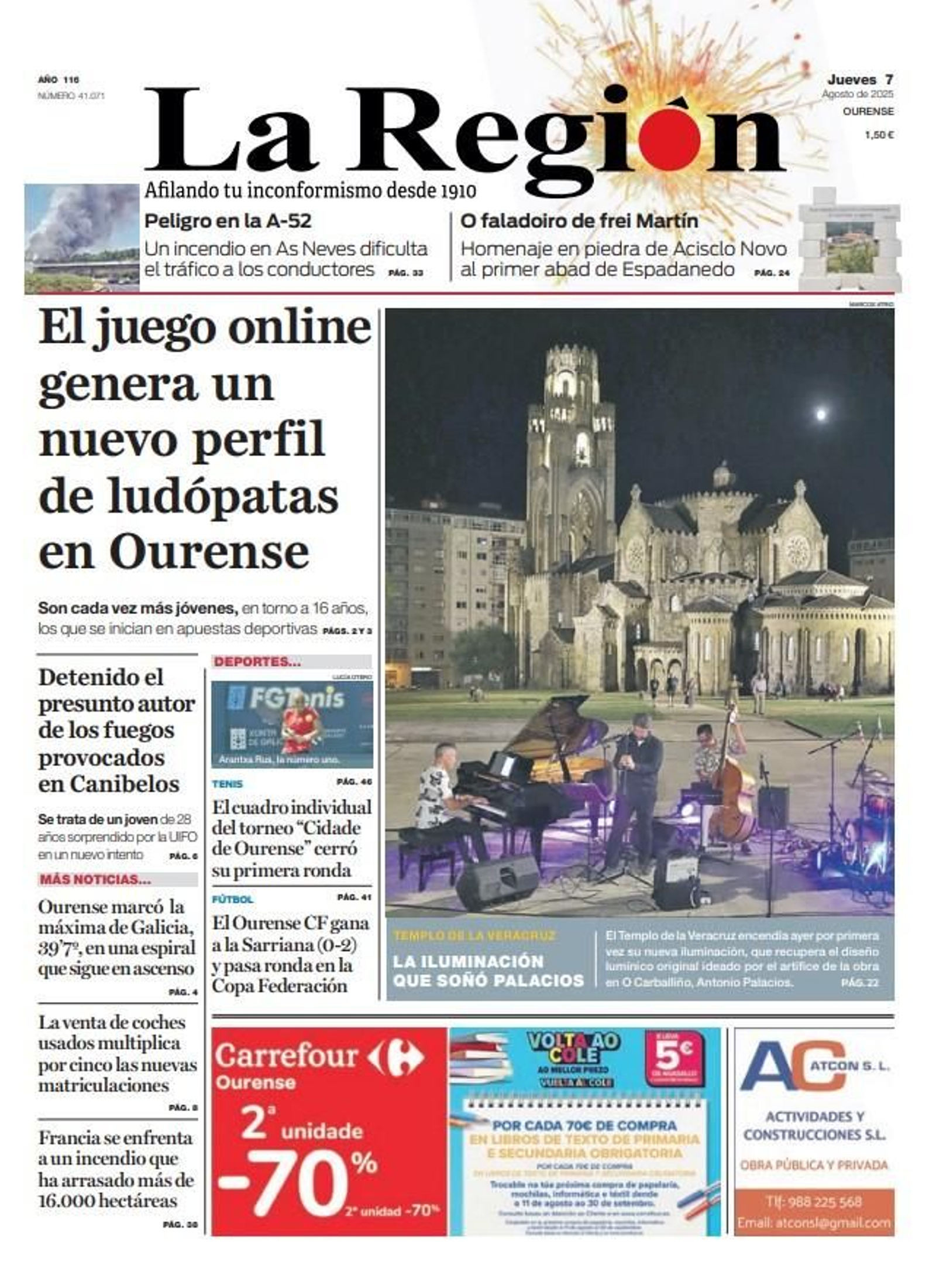 La portada 7 de agosto