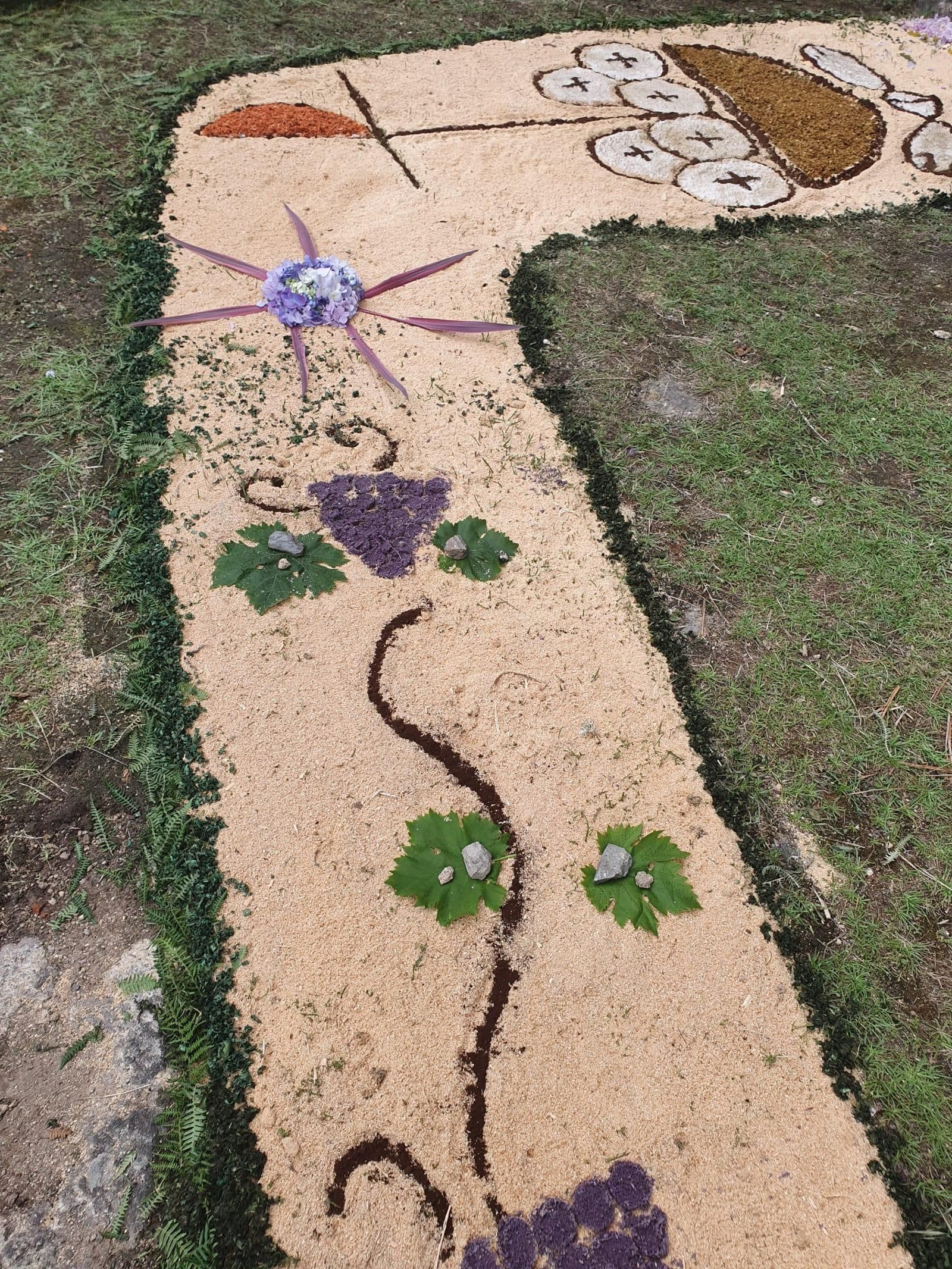 Detalle de una alfombra en el Corpus de Oímbra.