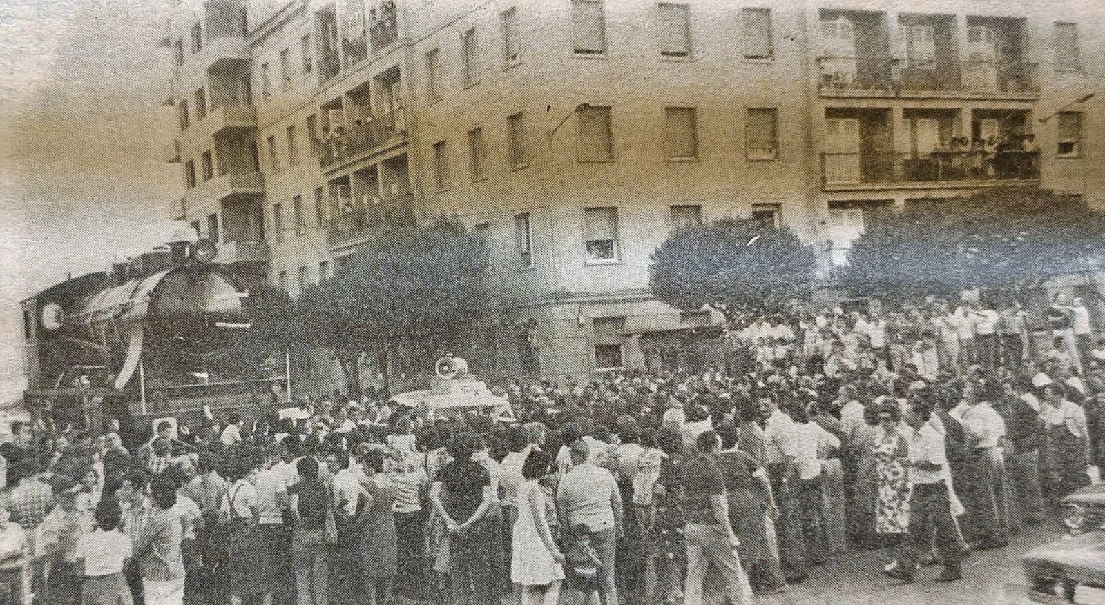 Inauguración de la locomotora Zaragoza-A.