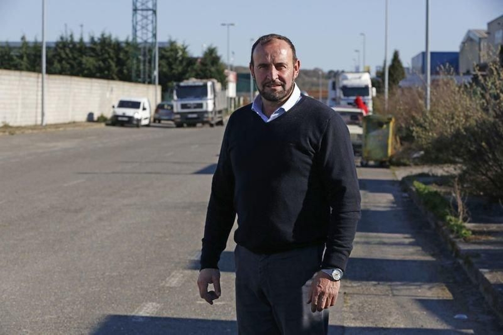 José Manuel Gómez Míguez, presidente dos Empresarios do Polígono (XESÚS FARIÑAS).