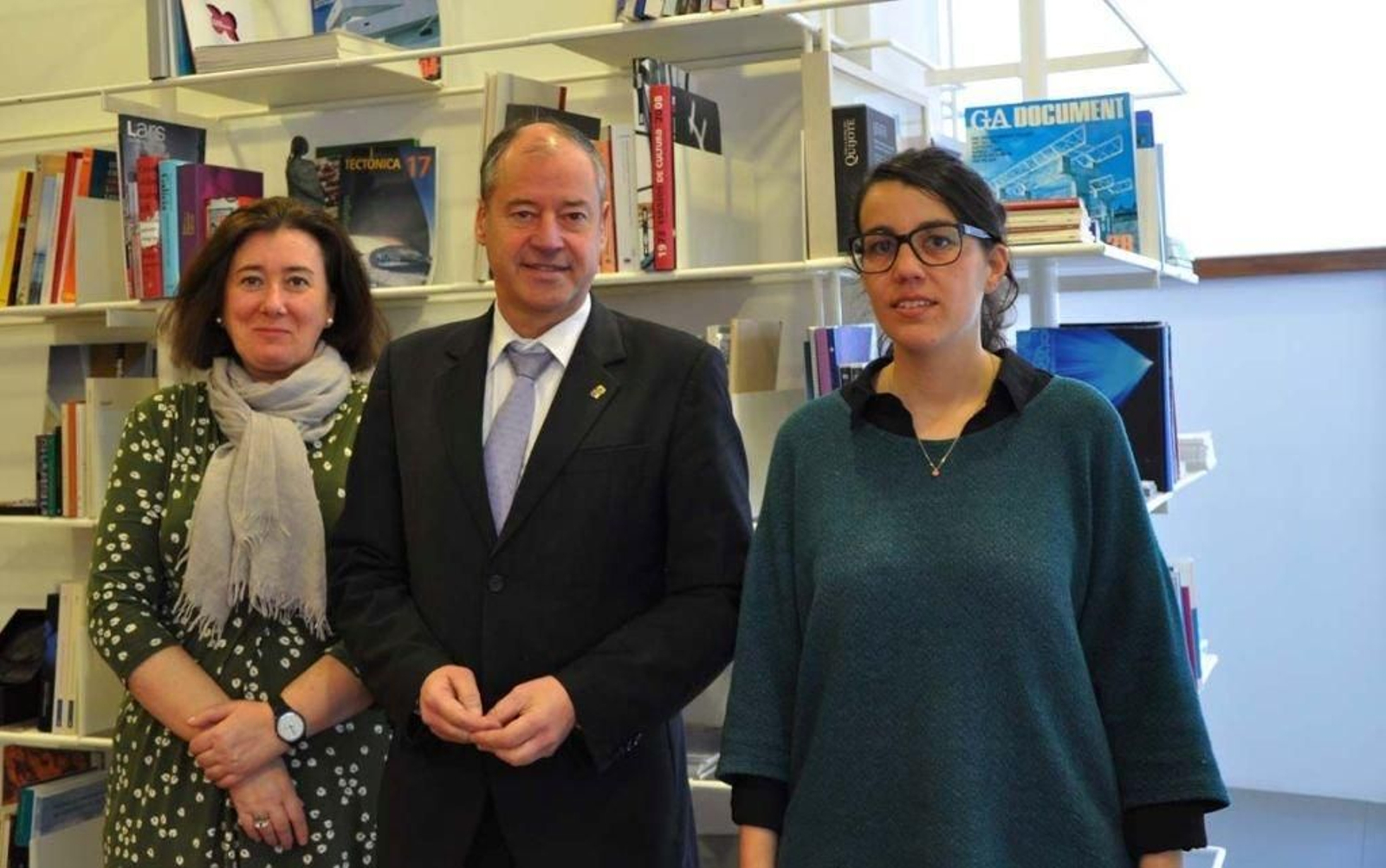 Asunción Longo, Salustiano Mato y Elena Ojea, ayer.