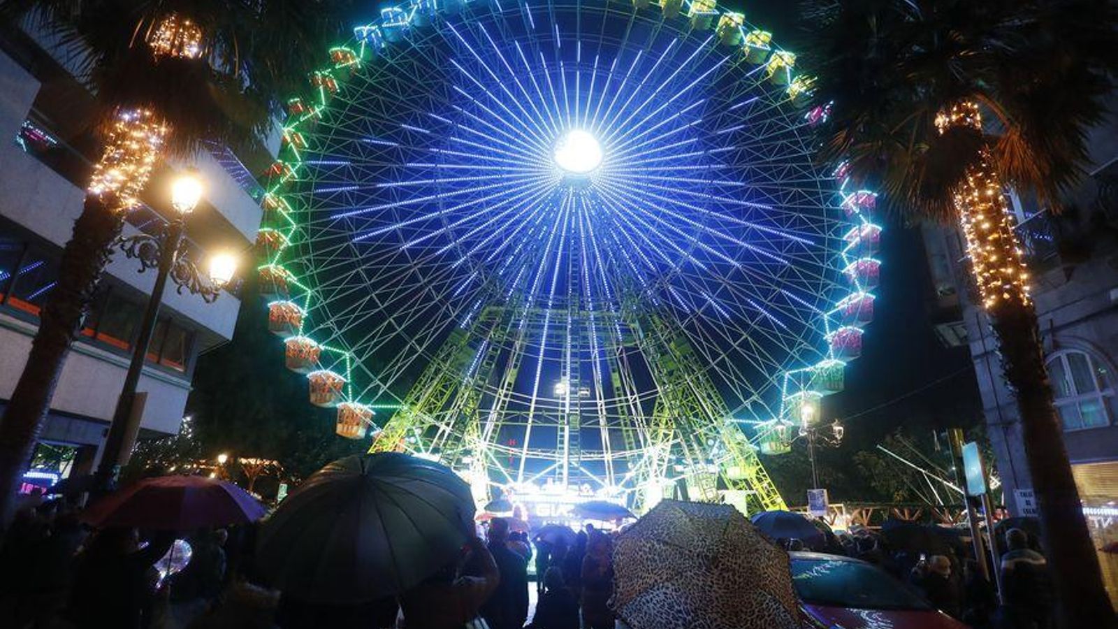 La Noria Gigante de la Navidad de Vigo.