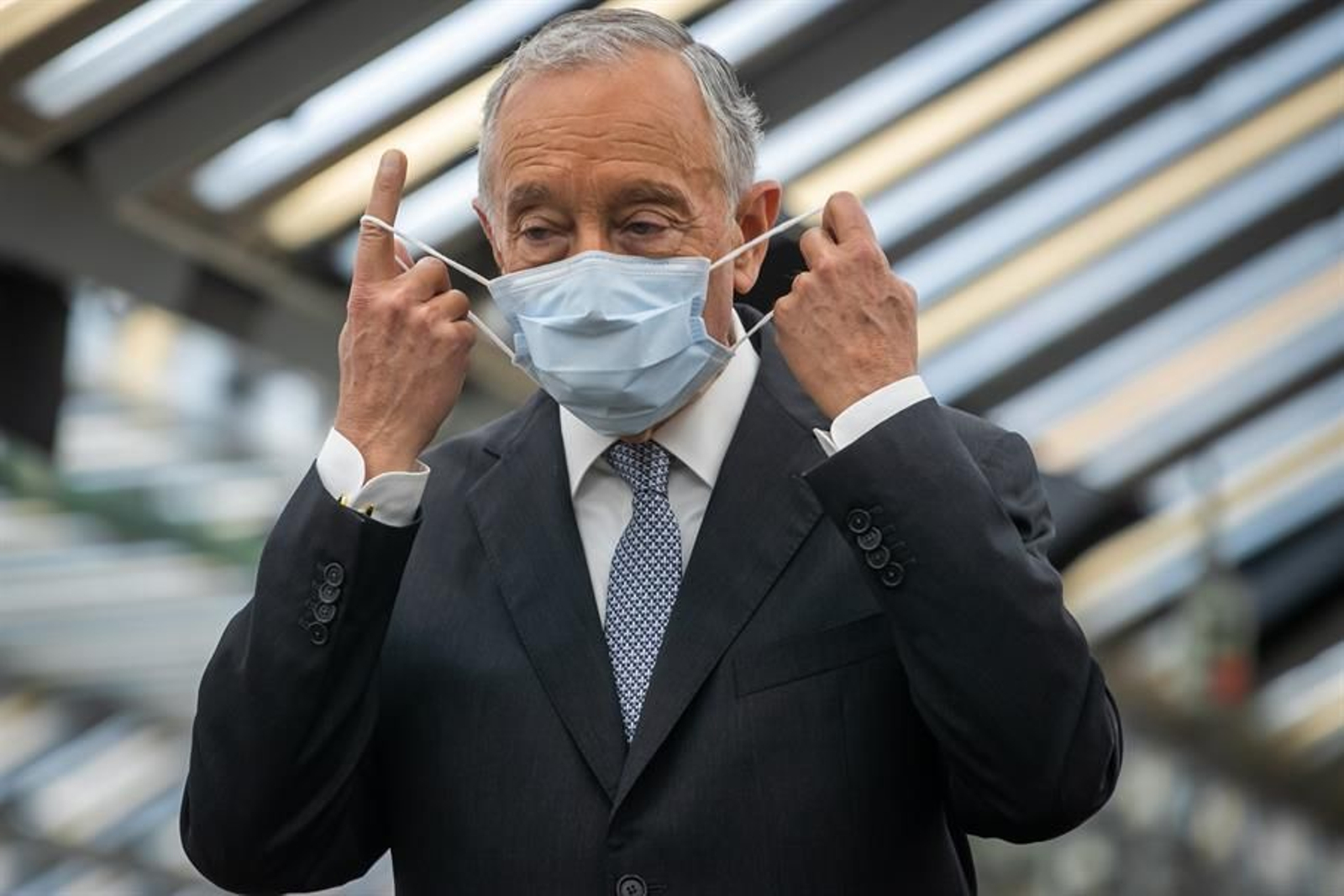 El presidente portugués, Rebelo de Sousa.