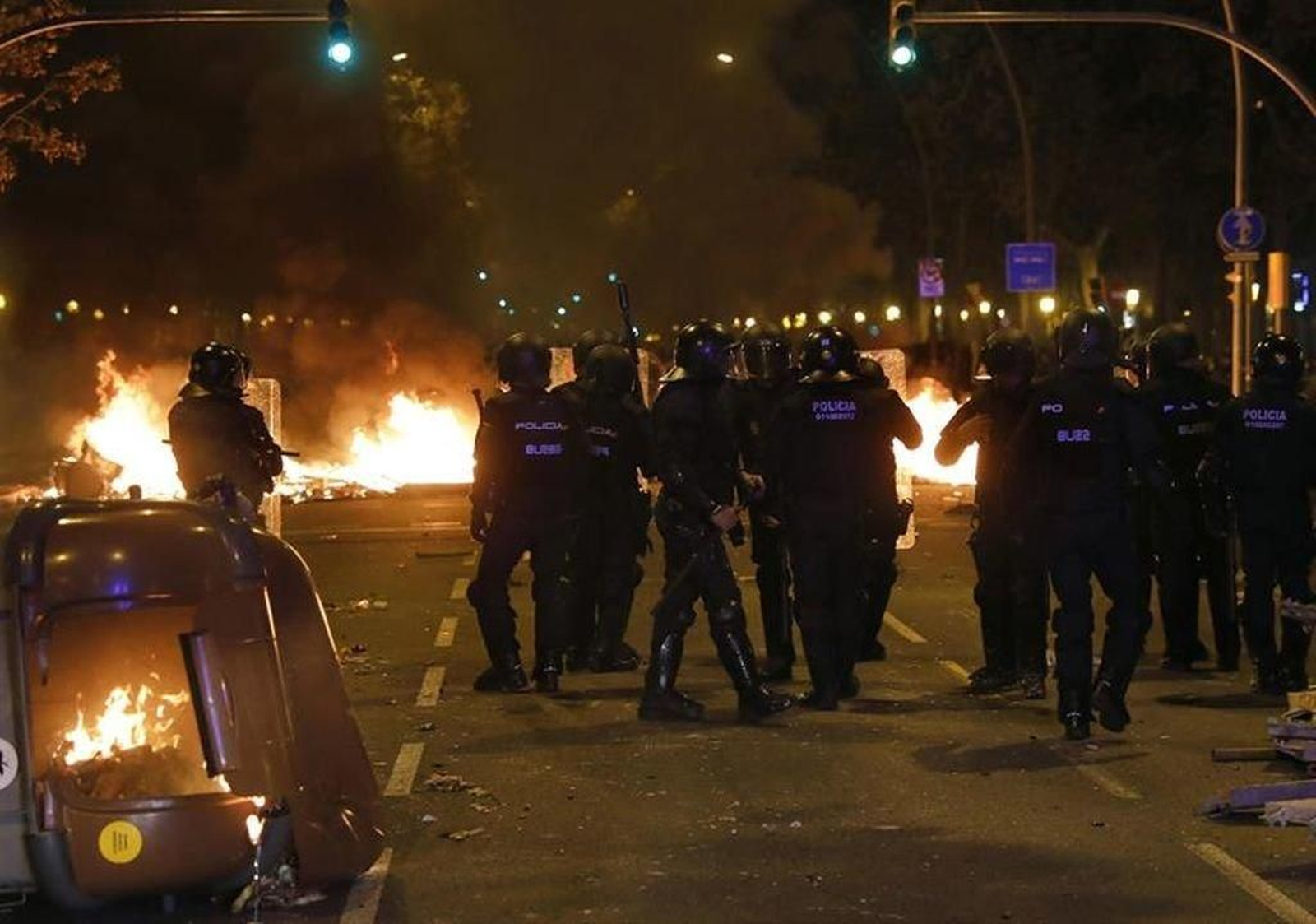 Tercera noche de protestas en Cataluña 6