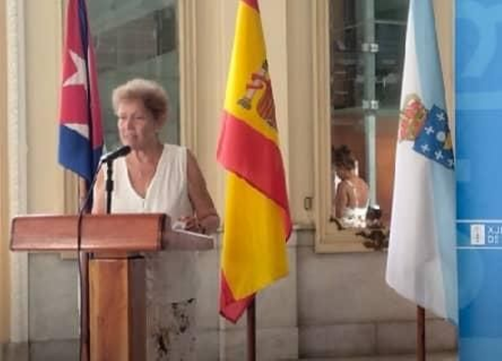 Juana Caridad durante su intervención