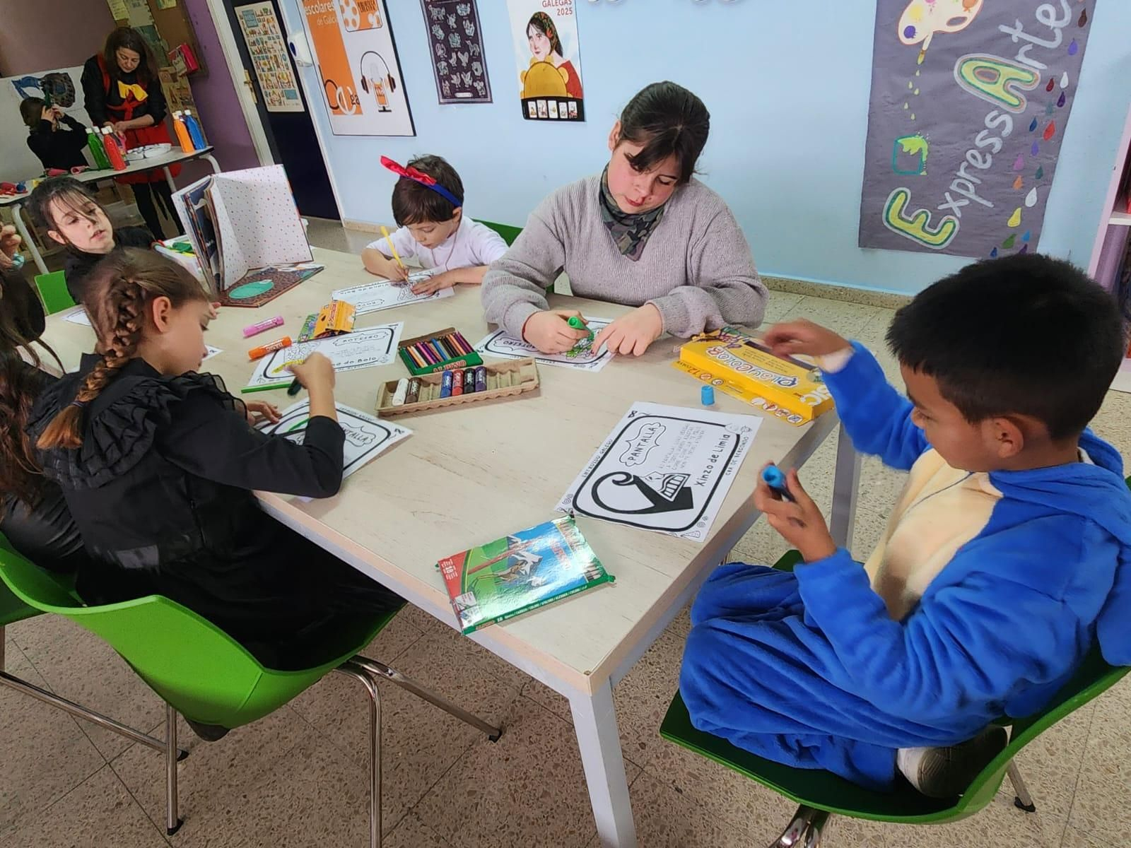 O Entroido no colexio de Vilar de Barrio