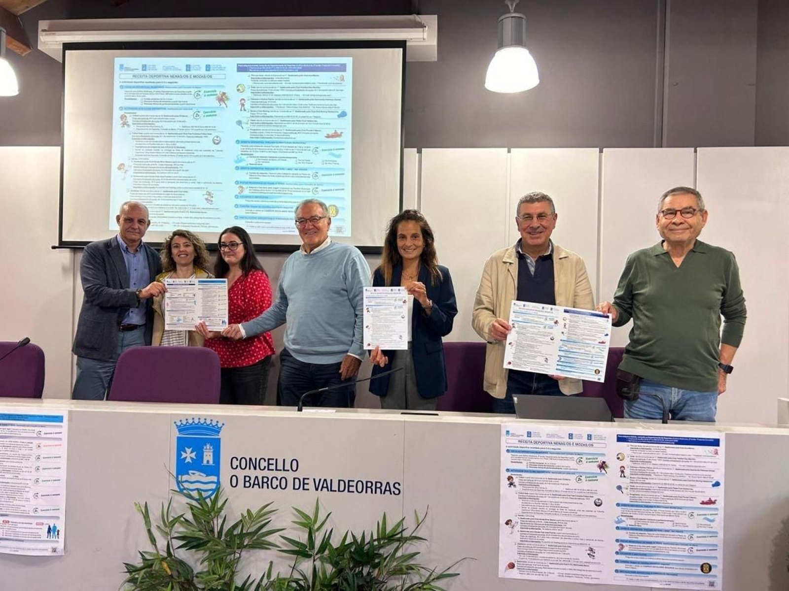 Participantes en la presentación de la iniciativa de la “Receita Deportiva”.