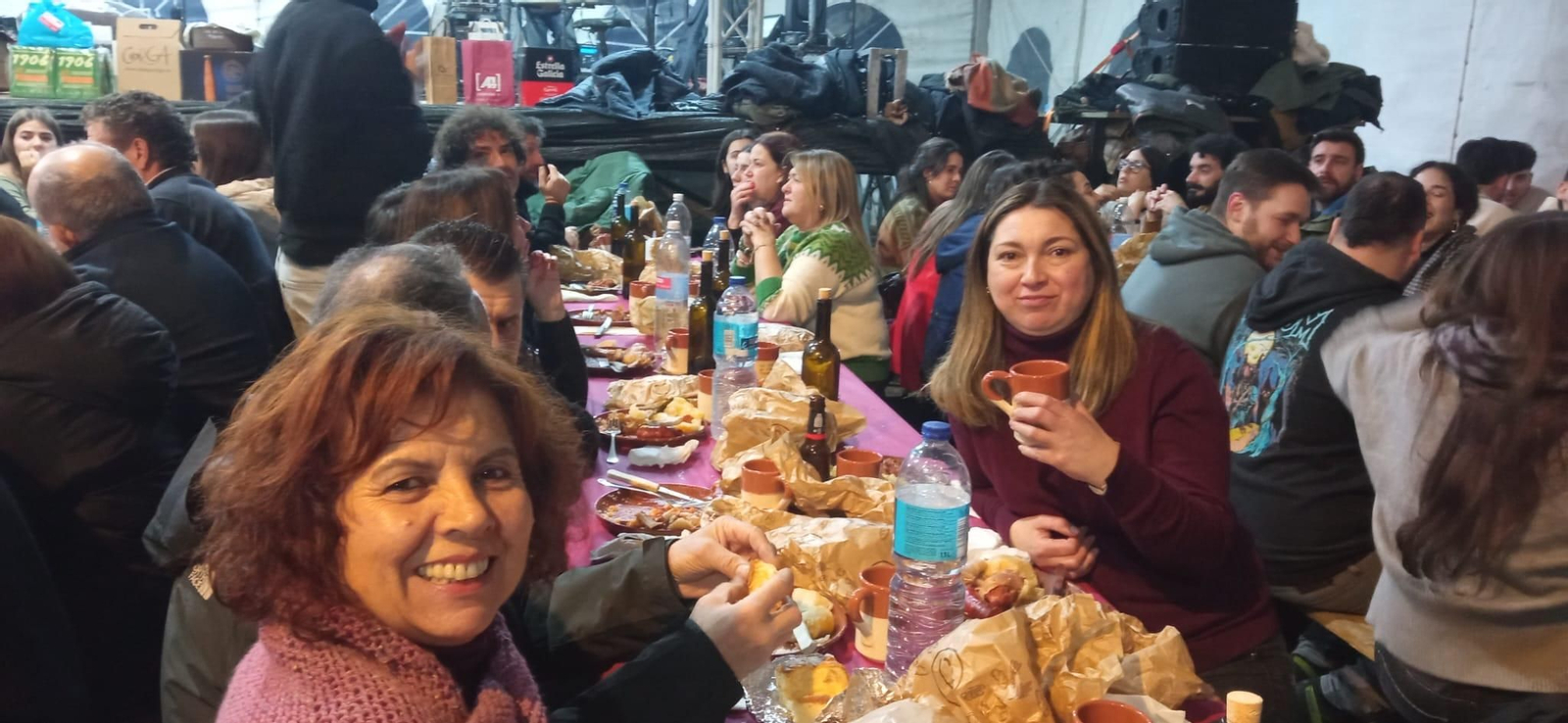 Galería | Cocido para combatir la borrasca Ingrid en Piñeiro