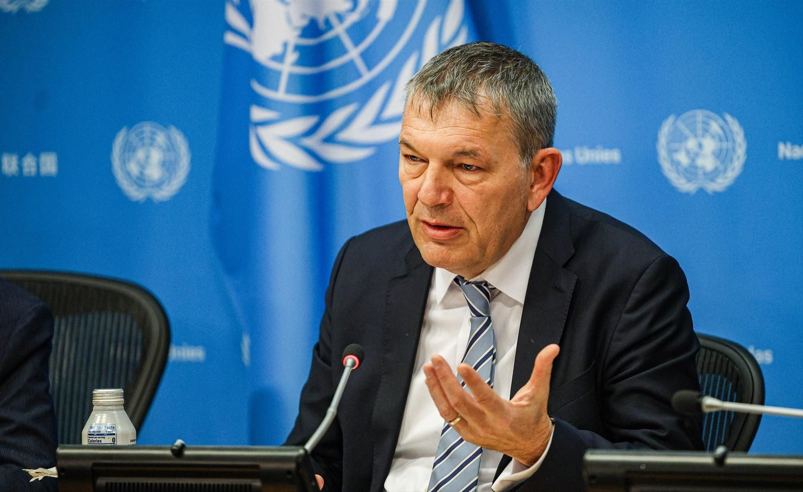 El comisionado general de la UNRWA, Philippe Lazzarini