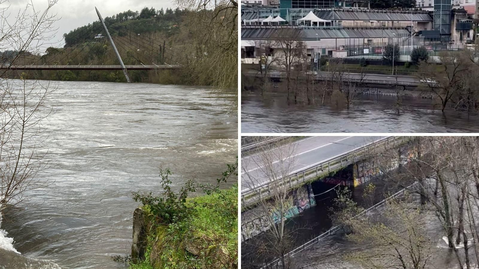 La altura del río Miño a su paso por Ourense