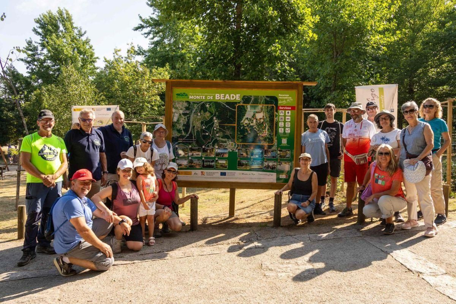 Una actividad de la Mancomunidad de Montes de Vigo en el parque forestal de Beade