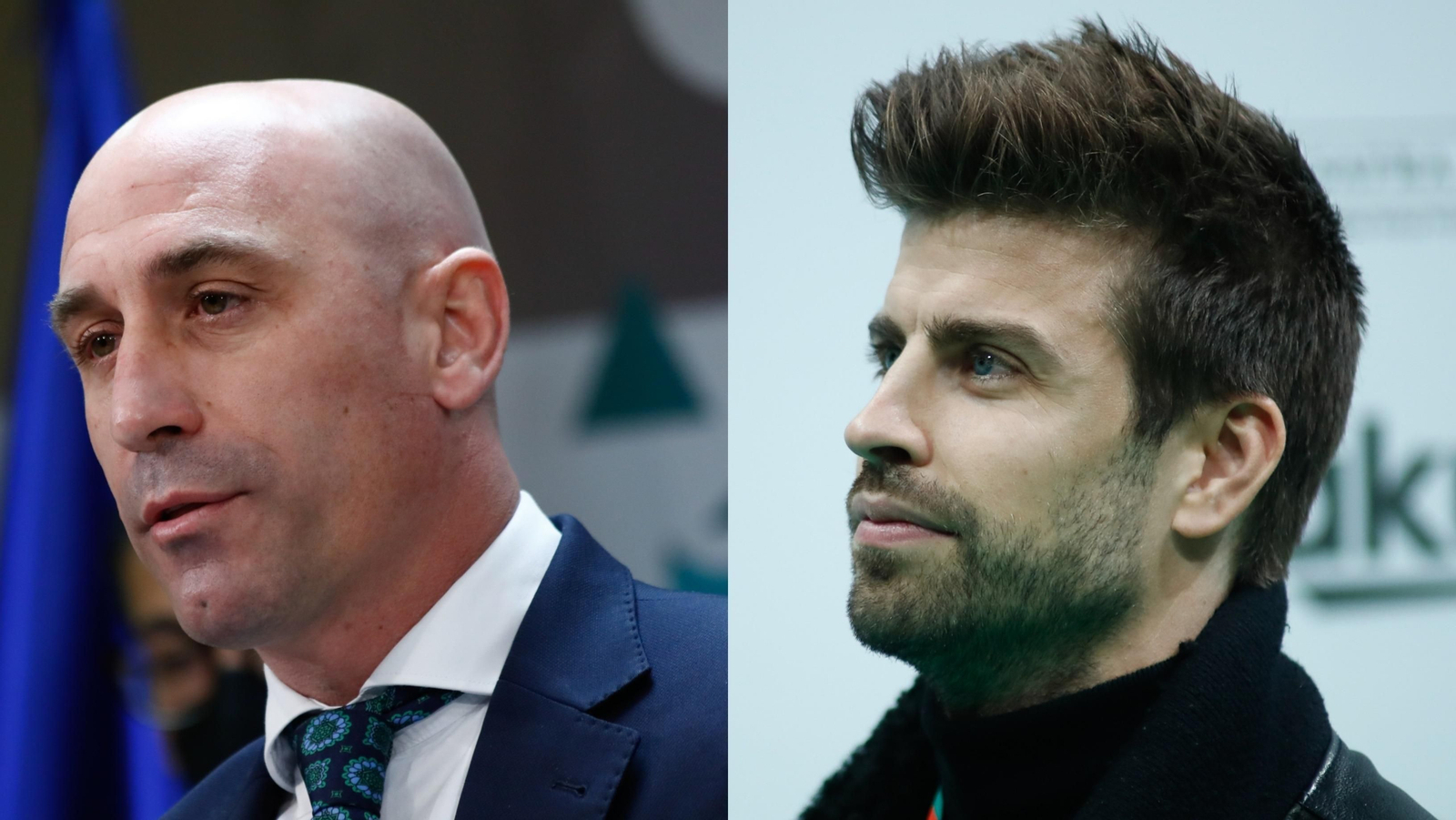 Luis Rubiales y Gerard Piqué