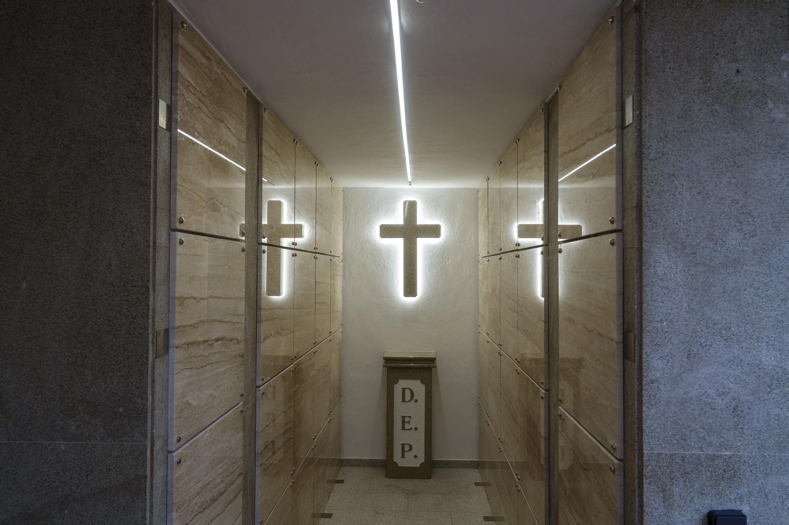 Los nuevos columbarios del cementerio de Alcabre, con un concepto pionero