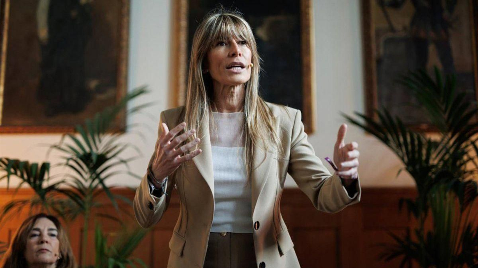 Begoña Gómez comparece en un acto en Madrid en una imagen de archivo.