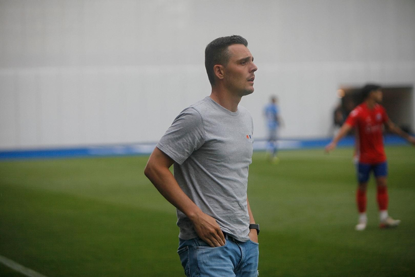 Lino Estévez, técnico del CD Barco.